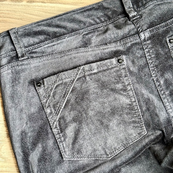 White House Black Market BLANC Velvet Black Bootcut Low Rise Pants Size 4R - Picture 11 of 14